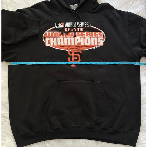MLB San Francisco Giants 2014 World Series Champions Black Hoodie Mens Size XXL - Picture 8 of 9